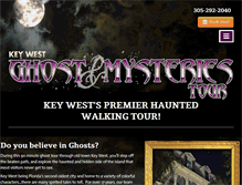 Tablet Screenshot of keywestghostandmysteriestour.com